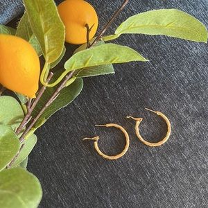 3 for $10 Medium gold hoop earrings